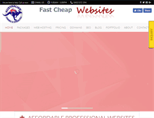 Tablet Screenshot of fastcheapwebsites.com.au